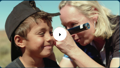 maritimegasoil sponsored Teach, Speech, Hear (TSH) doctor with young boy in Australia